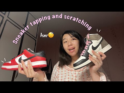 Sneaker tapping and scratching | ASMR