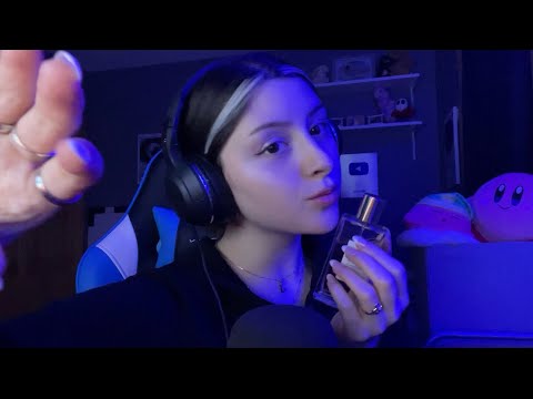 ASMR fast lil assortment (tapping, plucking your bad energy, some whispers) 🤍