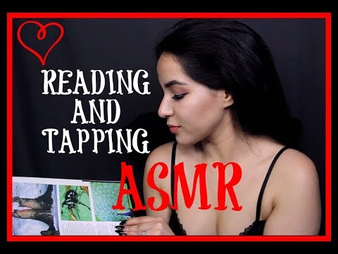 ASMR 🖤 UP CLOSE Reading And Tapping