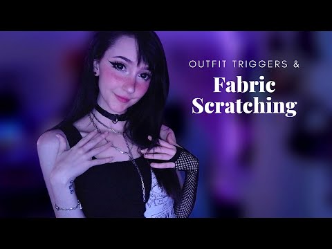 ASMR ☾ I'll Be Your ASMR Trigger Tonight✨ [fabric scratching, fishnets, choker, necklace]