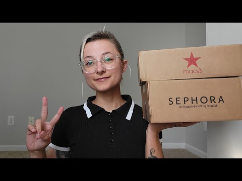 ASMR | Makeup Haul Unboxing -  Macy's & Sephora 💄