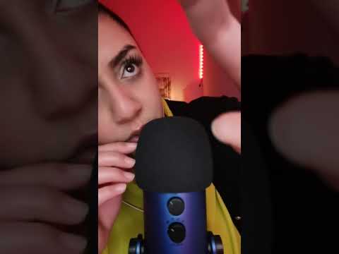 ASMR Mouth Sounds and Hand Movements #Shorts
