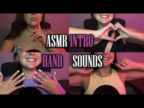 ASMR - 100& RELAXING Hand Sounds Intros Compilation