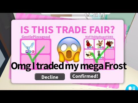 Adopt me Trading Video | I traded a 🦉Neon Snow Owl, my 🐲Mega Frost Dragon, and a Neon Ladybug🐞