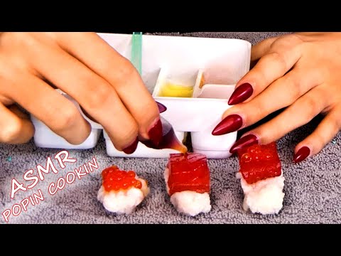 ASMR diy poppin cookin sushi kit, ultra relaxing tingly sounds, plastic, objects | Satisyfing Sounds