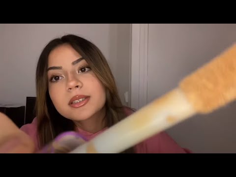 asmr doing your makeup and hair (very fasttt & agressive)
