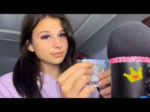 ASMR Fast to slow 💜 ~ rambles, tapping, scratching...