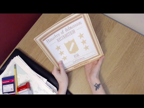 Binaural ASMR Making of Papers Please Roleplay--Vinyl, Paper, and Office Sounds