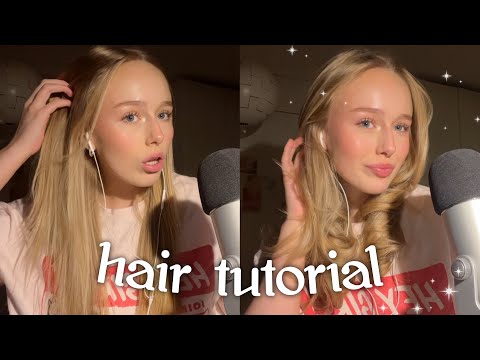 ASMR hair tutorial | close inaudible whispers 💆🏼‍♀️⋆｡ﾟ