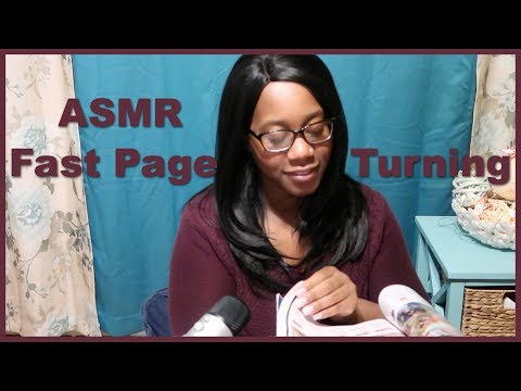 ASMR- Fast Aggressive Page Turning- Finger Licking