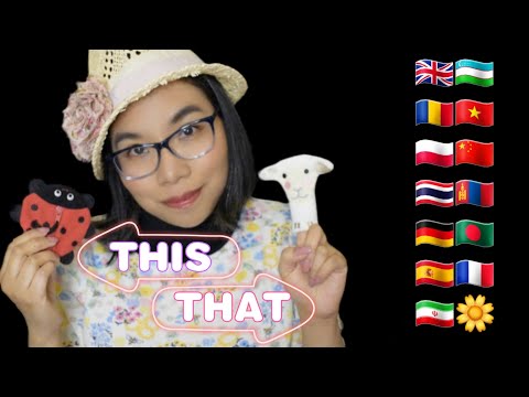 ASMR THIS OR THAT IN DIFFERENT LANGUAGES (Spring Triggers, Shirt Scratching, Mouth Sounds) 🦋🌼