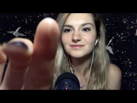 ASMR Touching Your Face & Kind Words // Whispering