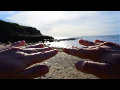 Hypnotic Hand Movements (Behind the Camera) I ASMR at the Beach w/ relaxing whisper