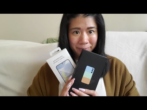 ASMR - Unboxing Samsung 24+ phone  💕 (under-explaining + Tippity tapping) 100% tingly !  💤💭 😴