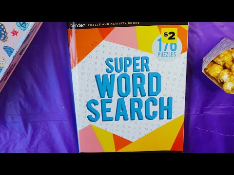 PIZZA TOPPINGS SUPER WORD SEARCH CARAMEL POPCORN ASMR EATING SOUNDS