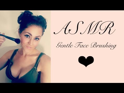 ASMR Simple Face Brushing and Whispering, Stippling
