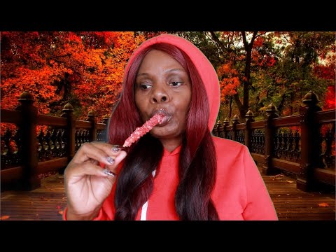 CHERRY CRYSTAL ROCK CANDY ASMR EATING SOUNDS