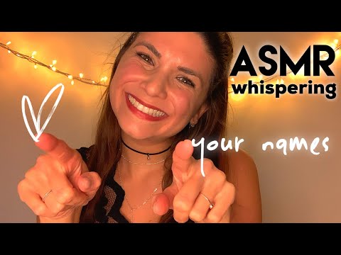 ASMR ❥ Whispering Your Names ✨ to Say "Thank You" Personally ♥ Thanksgiving Special