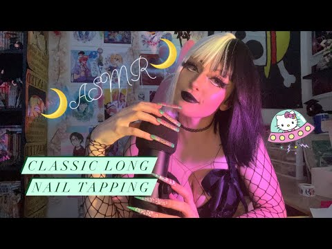 ASMR// Classic Long Tapping💅✨💓 (whispering & long nail tapping)