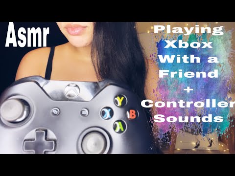 Asmr  RP Playing Xbox with a Friend + Controller Sounds  Whispering