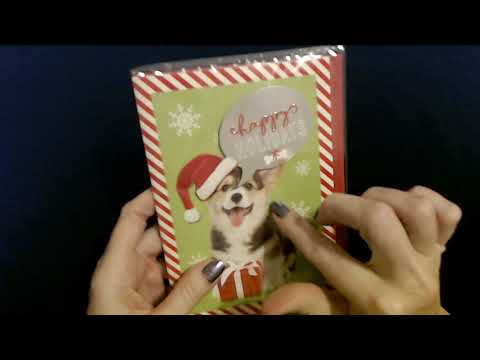 ASMR | Crinkly Christmas Card Show & Tell + CARD FOR YOU!