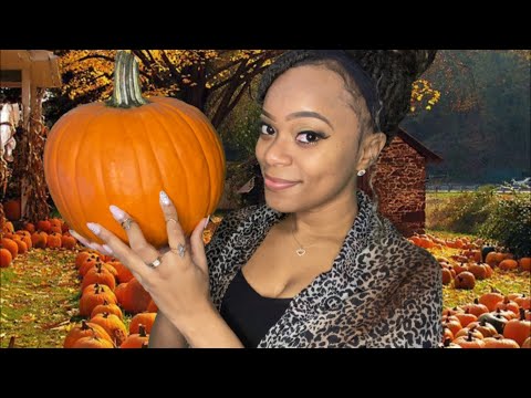🍁 ASMR 🍁 Pumpkin Patch Roleplay 🎃 | Measuring Your Pumpkin | Tapping 🍁🍂🎃