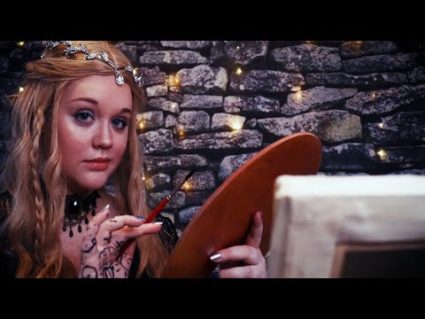 ASMR Painting Your Portrait | Soft-Spoken Personal Attention with Feyre Archeron from ACOTAR!