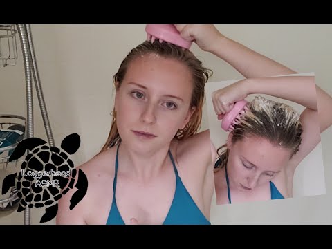 ASMR Washing Hair In Shower - Loggerhead ASMR