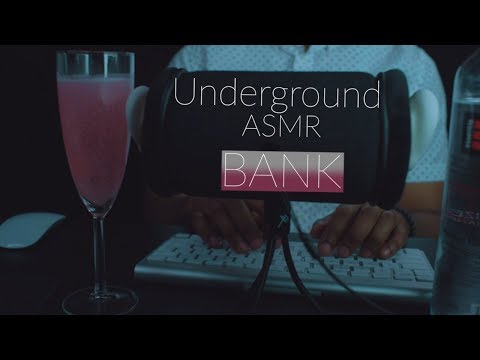 ASMR Underground BANK Roleplay | Soft Spoken | Typing | True Binaural