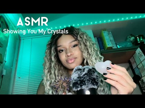 ASMR Crystal Tour! Fluffy Mic Cover, Scratching, Personal Attention, Whisper, Rambling, Tapping