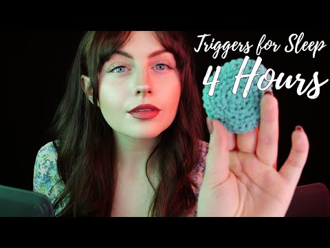 [ASMR] 4 HOURS of Relaxing Triggers for SLEEP