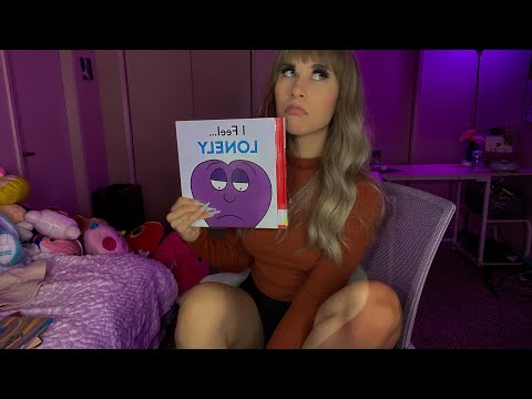 ASMR Bed Time Reading 💜 I Feel LONELY