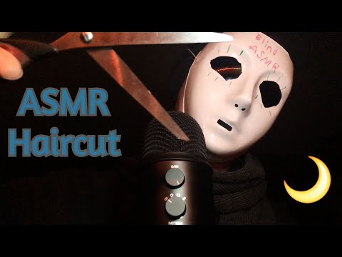 ASMR HAIRCUT (SCISSOR AND HAND SOUNDS) - BLIND ASMR