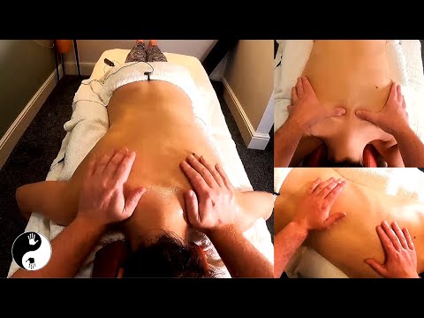 [ASMR] Point of View Back Massage - You are the Therapist [No Talking][No Music]