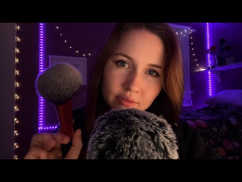 ASMR for Back to School Anxiety (Positive Affirmations, Stress Plucking, Face Brushing)✨
