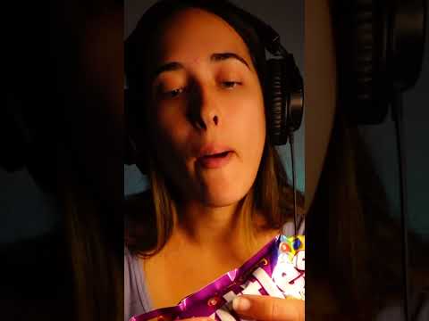 How does the skittles wrapper sound? #asmr #subscribe #shortsfeed