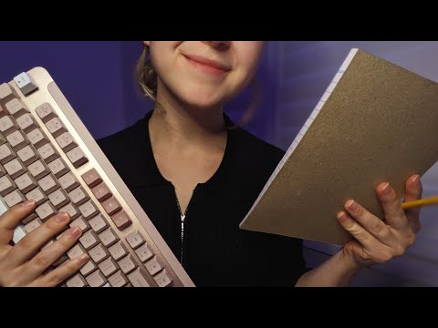 Friendly Therapist Helps you Make a To Do List | ASMR Roleplay | Writing & Typing triggers