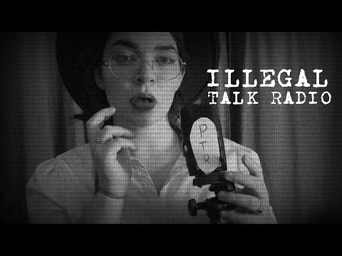 Dark ASMR 📺 The Underground Illegal Talk Radio Station🎙️Conspiracy and Static [Binaural]