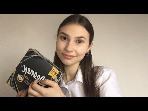 ASMR Kind teacher comforts you about your exam stress 💜 | soft spoken role play