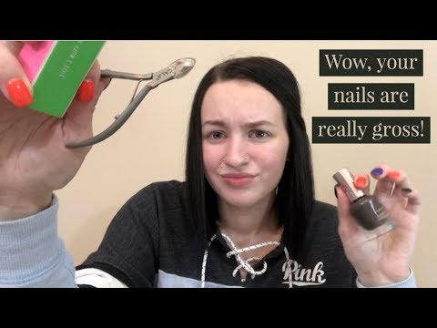 [ASMR] Super Rude Lady Does Your Nails RP!