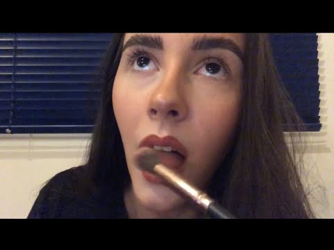 ASMR- fast and chaotic spit painting to melt your brain🤯 PART 2!!🖤 (makeup roleplay)