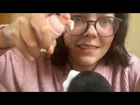 ASMR relaxing Blue Yeti Triggers - Foam on the microphone