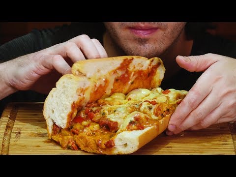 ASMR MESSY SPICY SHRIMP PO BOY SANDWICH *NO TALKING* 먹방