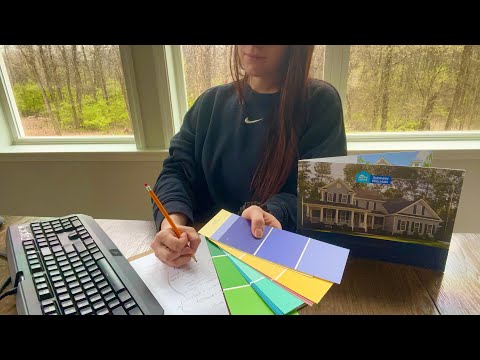 ASMR Designing Your Dream Home (writing, typing, paper/page turning, tracing, soft spoken)