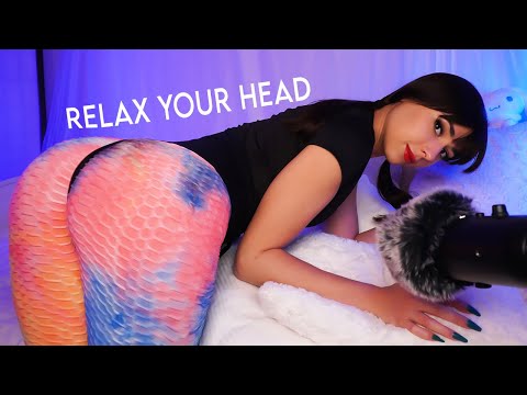 ASMR relax your head on my two soft pillows 🍒💤 (asmr for sleep)