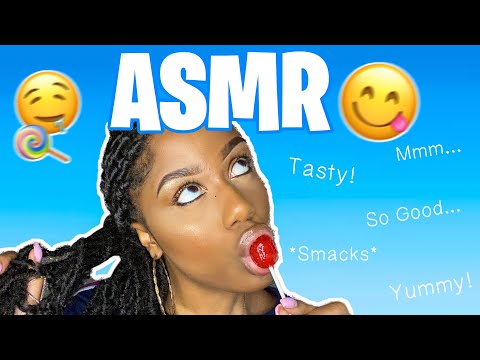 ASMR | Lollipop Eating + Gum Chewing + Hand Movements (Intense Mouth Sounds)
