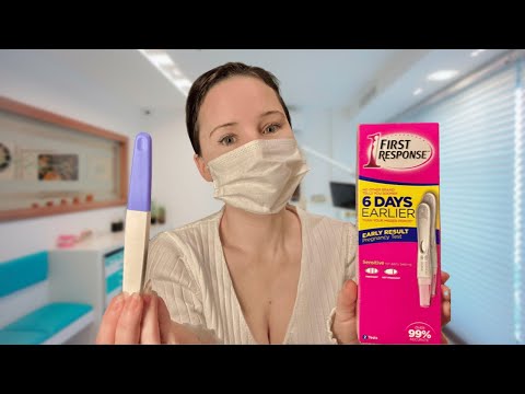 ASMR Pregnancy Test & Realistic Doctor Appointment Roleplay (Medical, OBGYN, Exam)