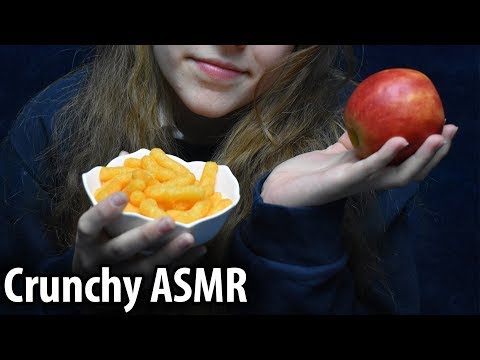 ♥ ASMR Crunchy Eating Sounds | 3D Binaural ear to ear mouth sounds