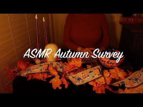 ASMR Survey Roleplay 🍁Autumn & Halloween 🎃Keyboard Typing ✨Soft Spoken
