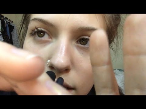 ASMR SPONTANEOUS TRIGGER WORDS / FAST & SLOW HAND MOVEMENTS